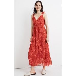 Madewell Ruffle-Strap Wrap Dress